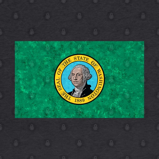 Flag of Washington State by Enzwell